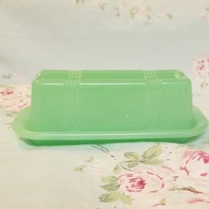Adorable Jadeite Butter Dish